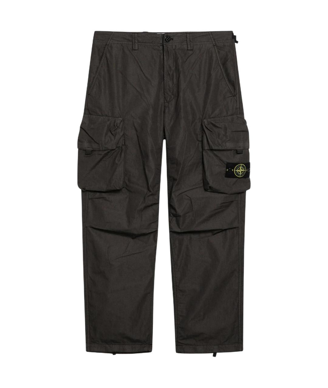 STONE ISLAND Серые брюки чинос, фото 1