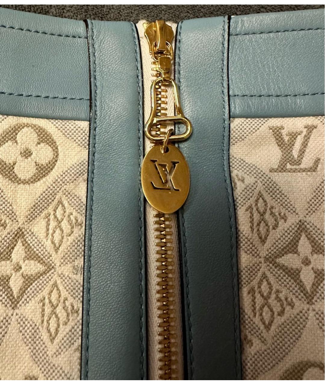 LOUIS VUITTON Бежевая хлопковая юбка мини, фото 7