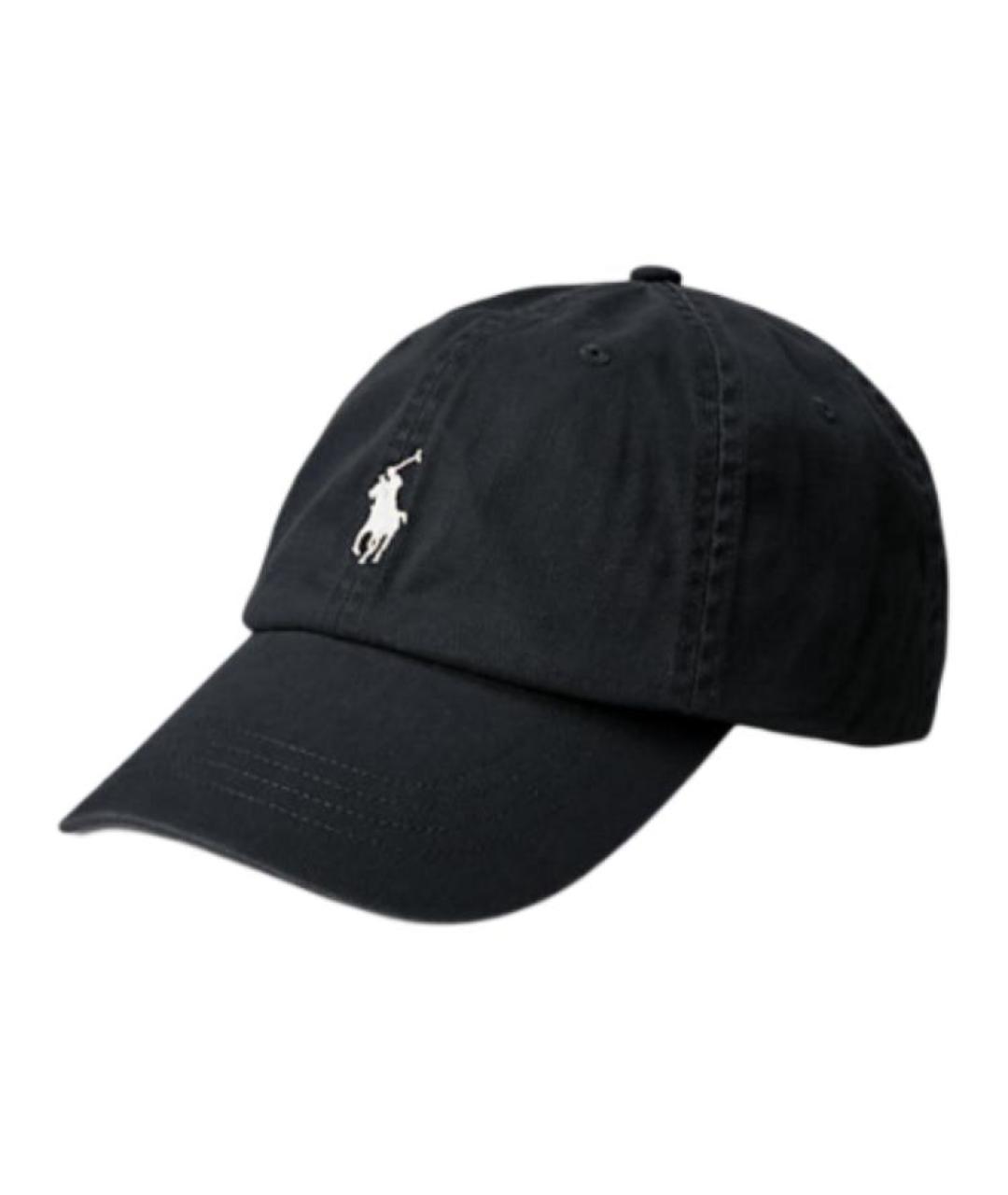 POLO RALPH LAUREN Черная хлопковая кепка/бейсболка, фото 1