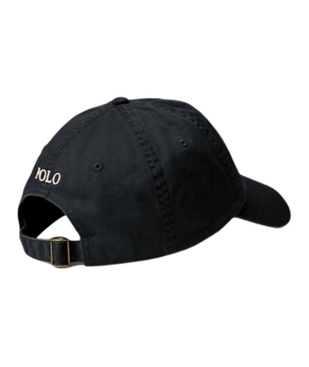 POLO RALPH LAUREN Черная хлопковая кепка/бейсболка, фото 2