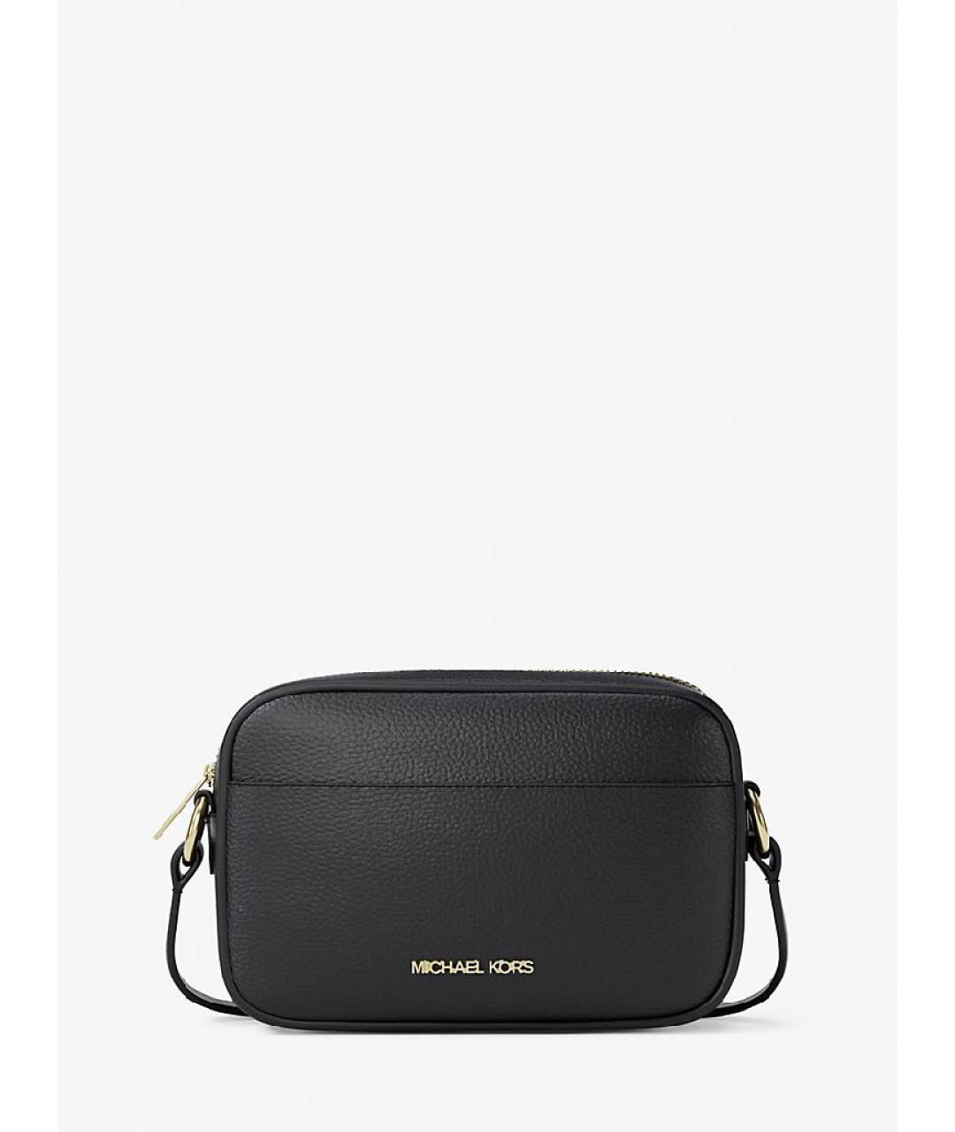MICHAEL KORS Черная кожаная сумка через плечо, фото 8