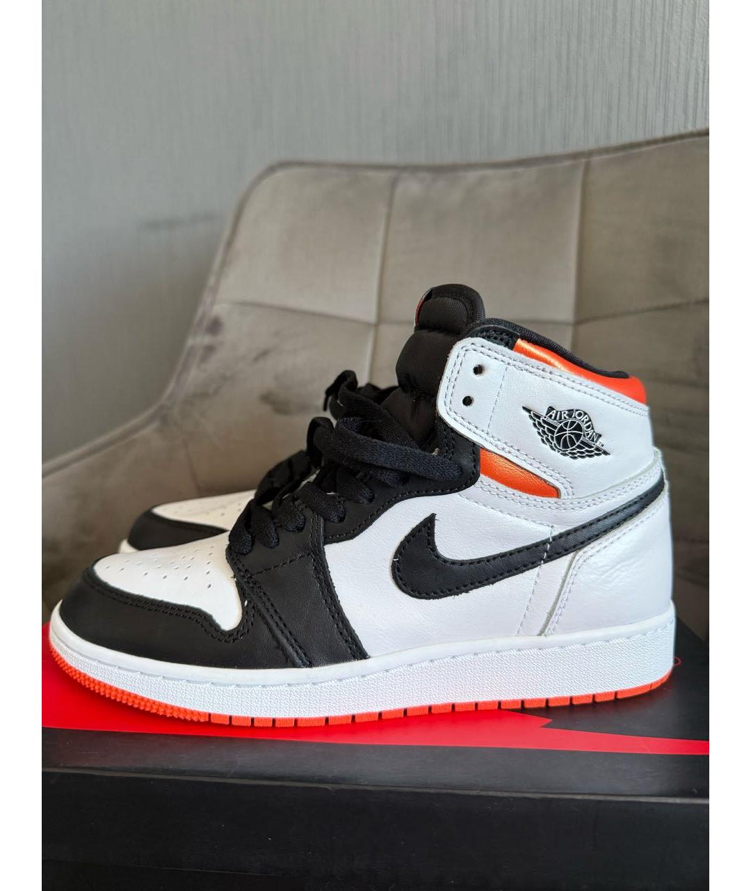 JORDAN Белые кожаные кроссовки, фото 6