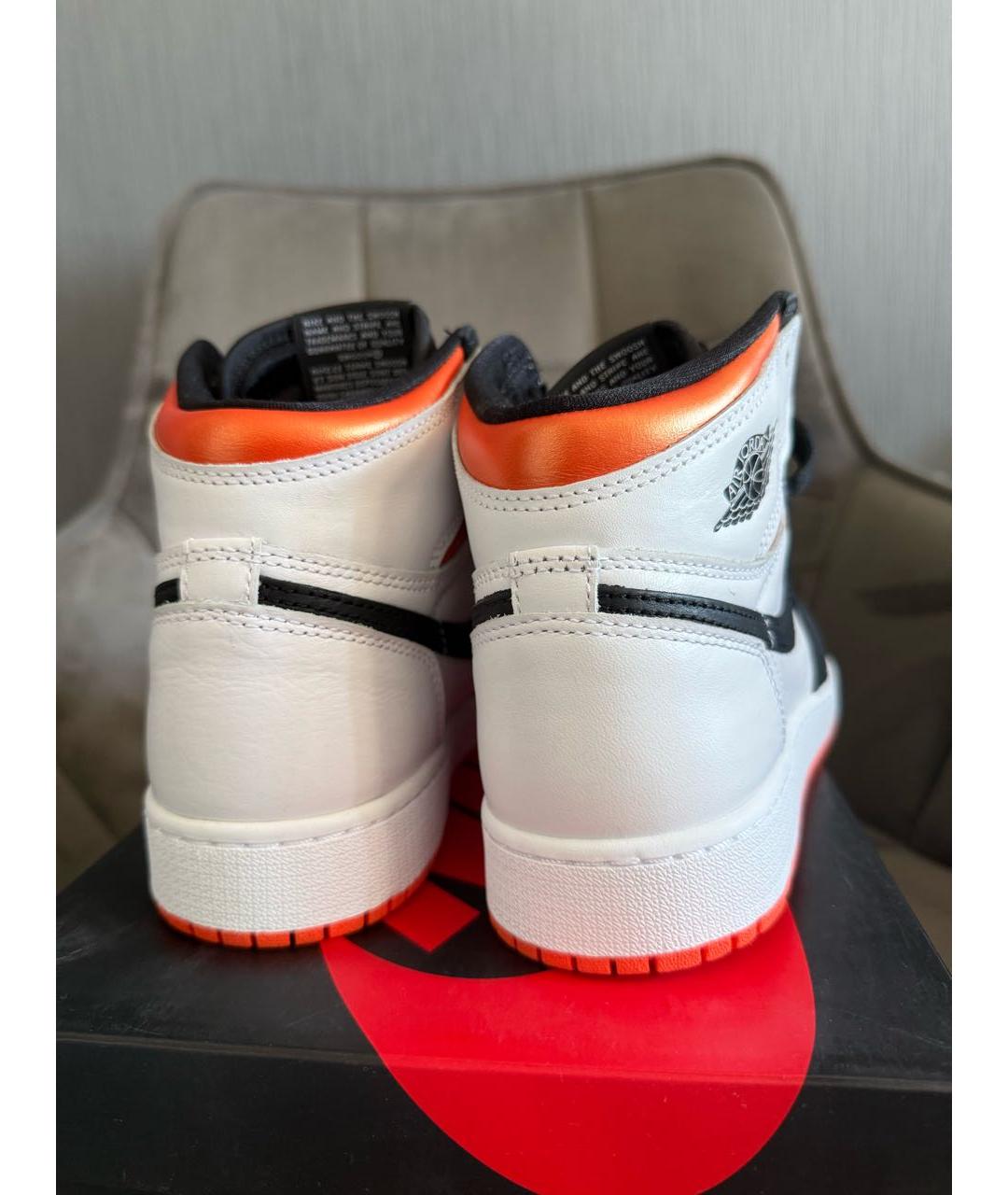 JORDAN Белые кожаные кроссовки, фото 5