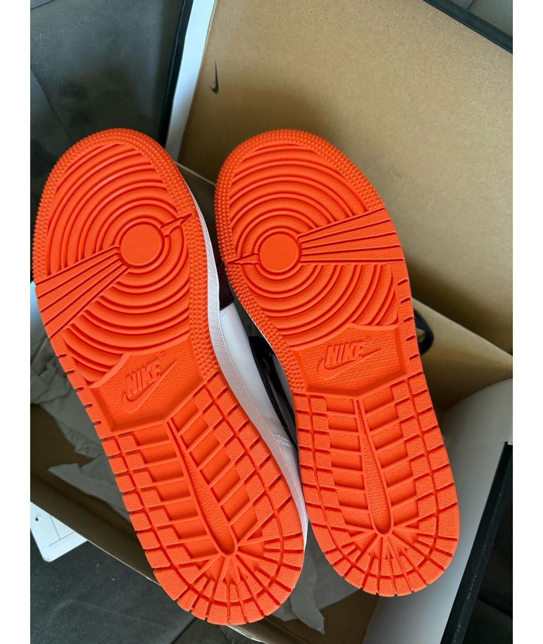 JORDAN Белые кожаные кроссовки, фото 8