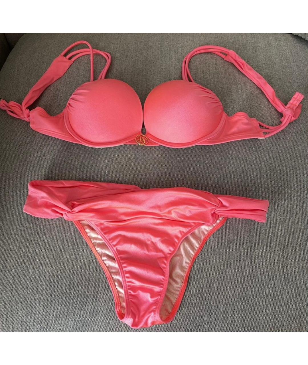 VAN PALMA Коралловый хлопко-эластановый купальник, фото 8