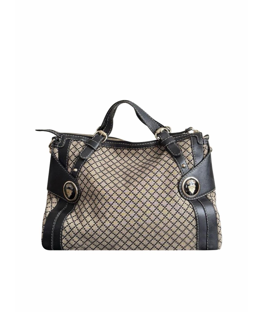 GUCCI Бежевая кожаная сумка с короткими ручками, фото 1