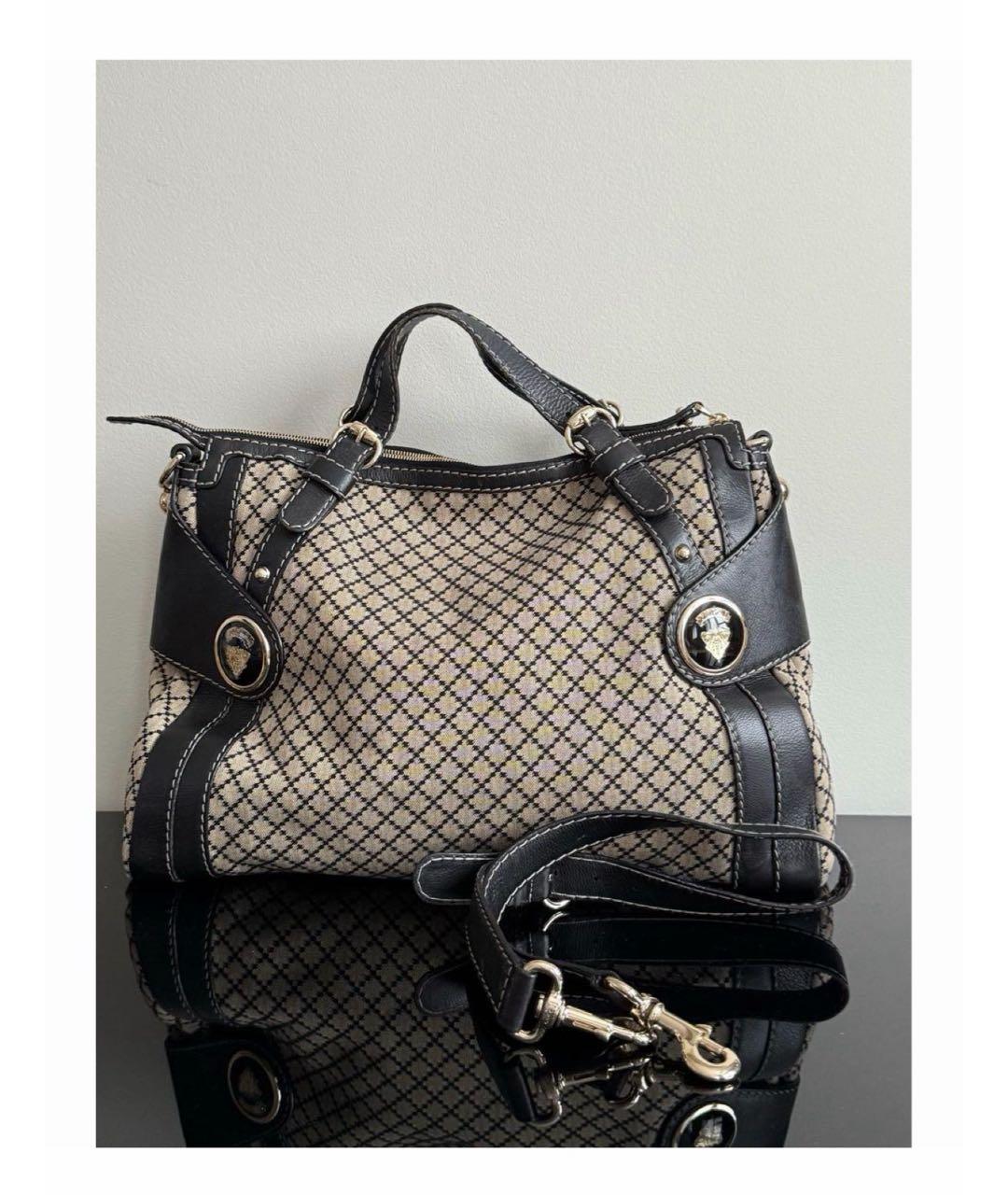 GUCCI Бежевая кожаная сумка с короткими ручками, фото 6