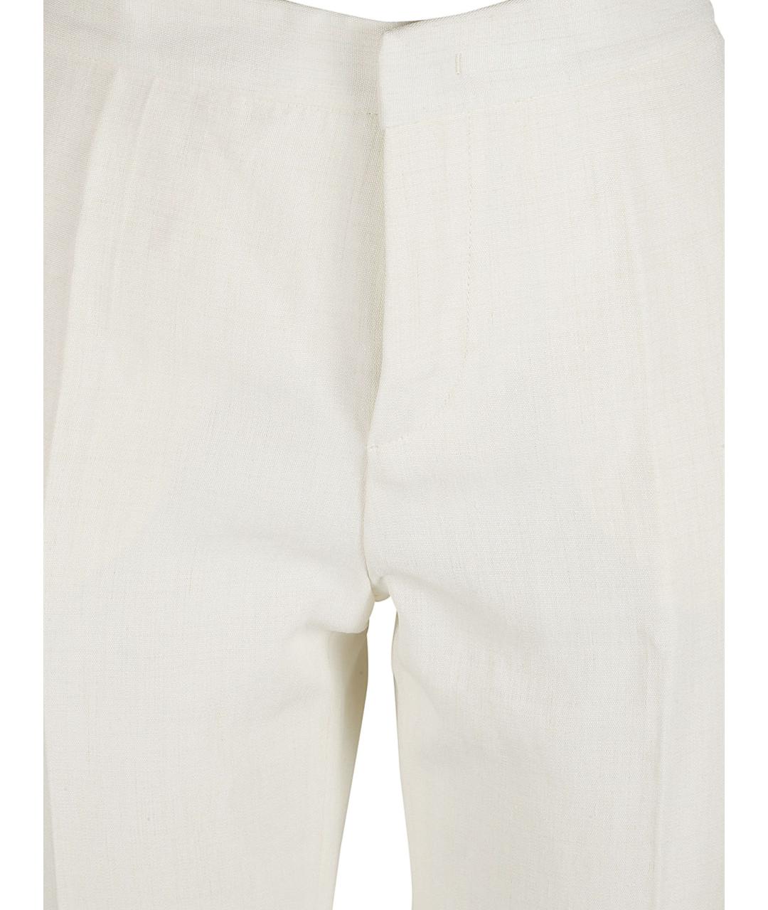 FABIANA FILIPPI Белые вискозные прямые брюки, фото 3