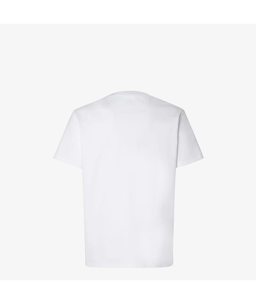 FENDI Белая хлопковая футболка, фото 2