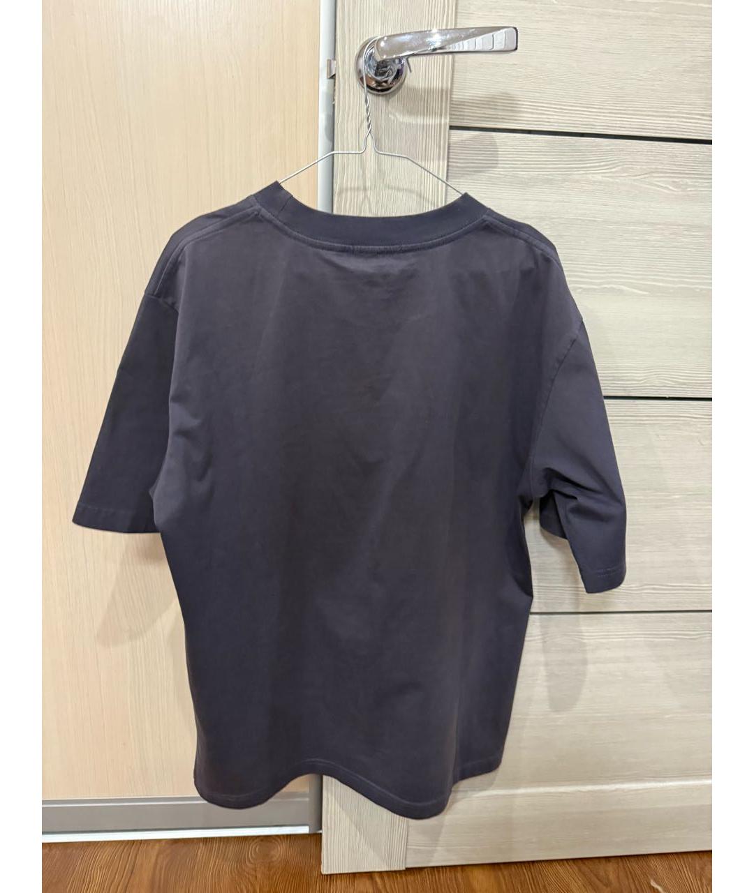 BALENCIAGA Темно-синяя футболка, фото 2