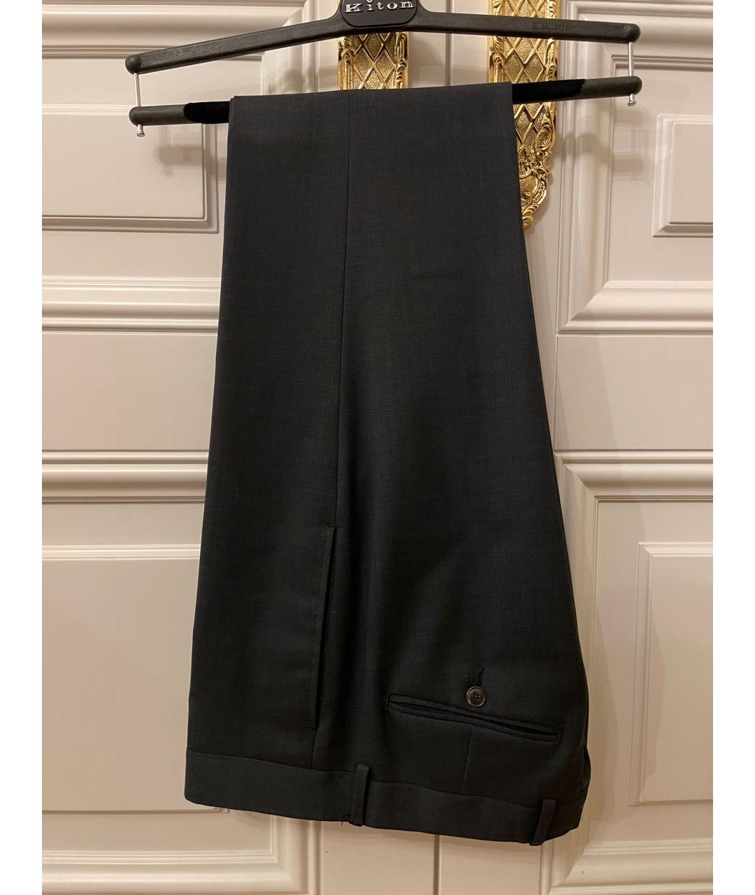 GUCCI Серые шерстяные классические брюки, фото 3