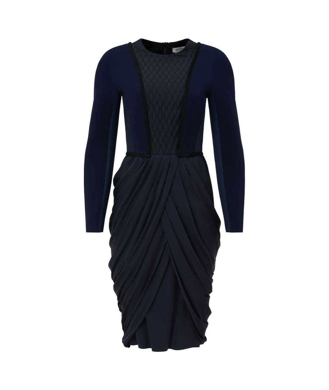 SPORTMAX Темно-синее вечернее платье, фото 5