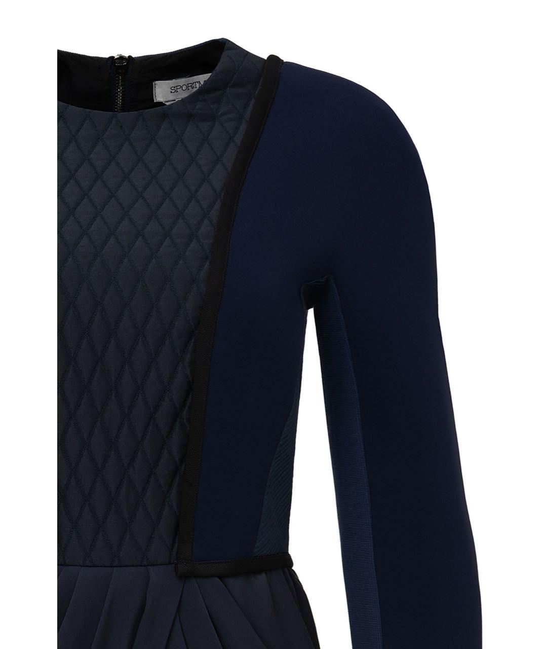 SPORTMAX Темно-синее вечернее платье, фото 4