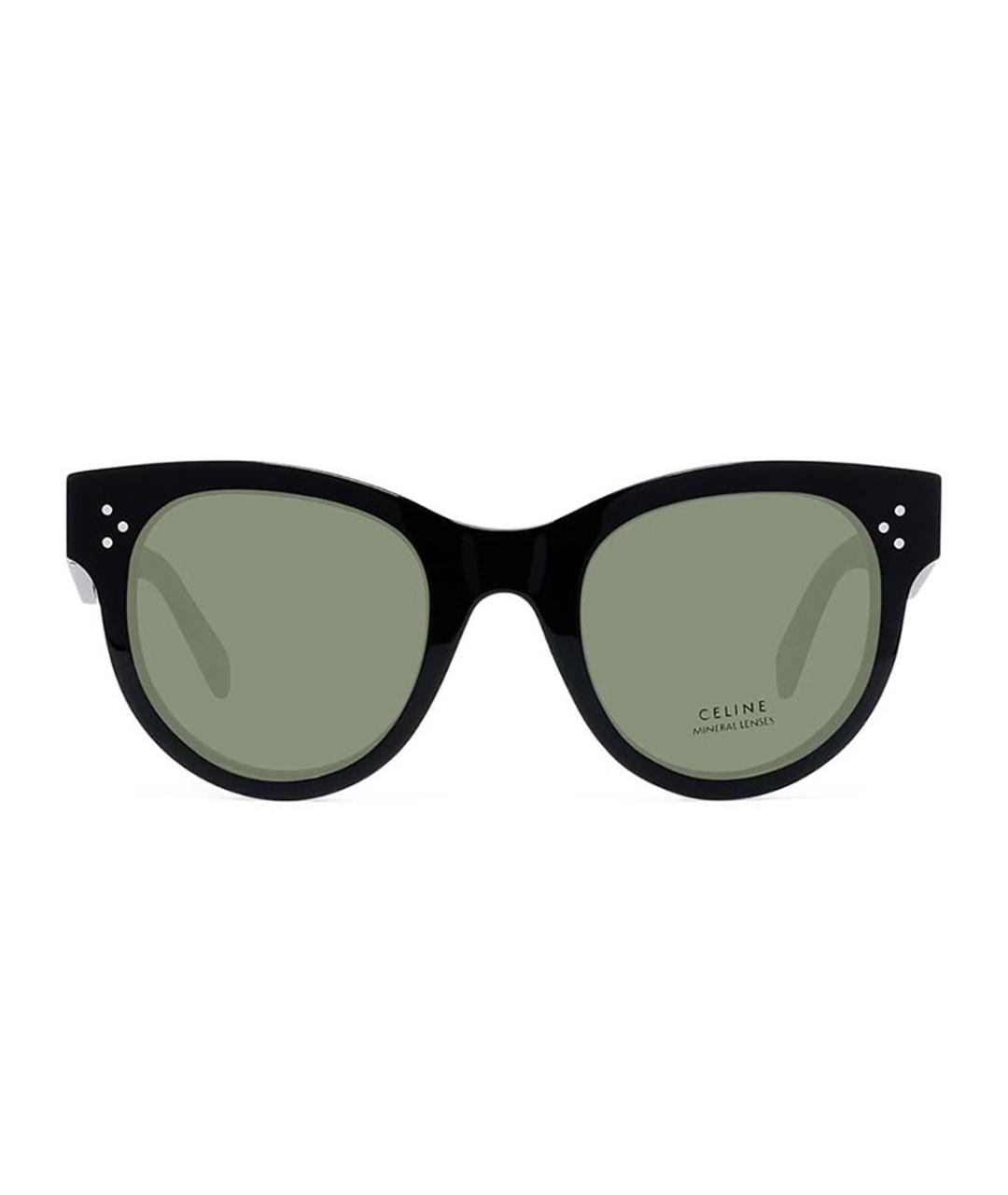 CELINE Черные пластиковые солнцезащитные очки, фото 1