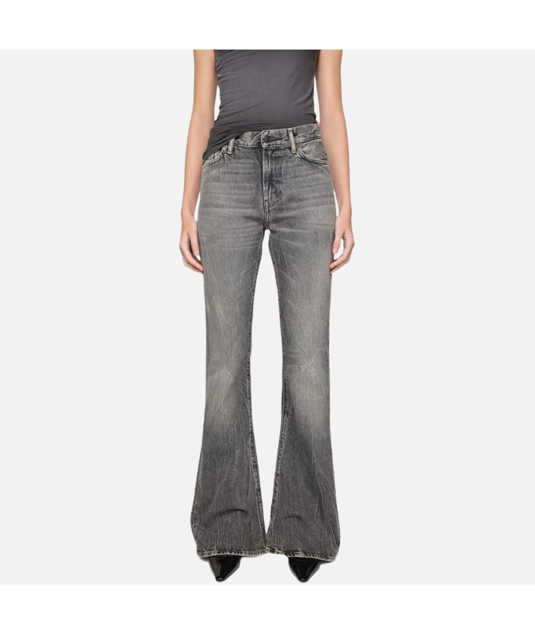 ACNE STUDIOS Черные прямые джинсы, фото 3