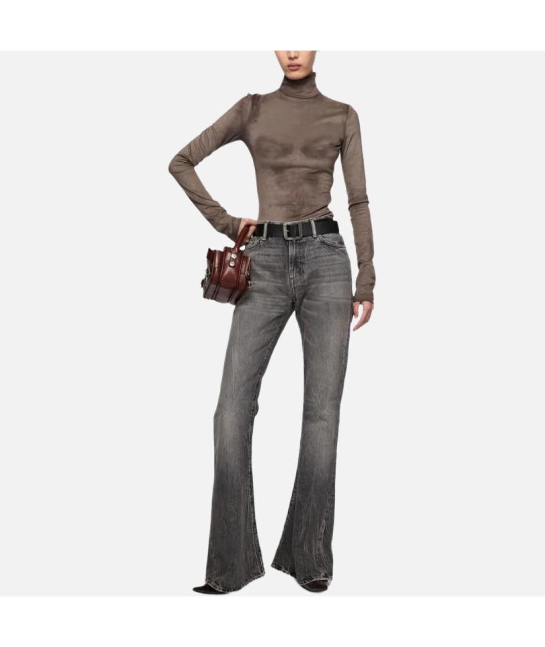 ACNE STUDIOS Черные прямые джинсы, фото 4