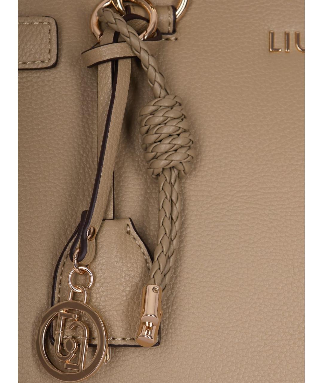 LIU JO Коричневая сумка тоут из искусственной кожи, фото 2