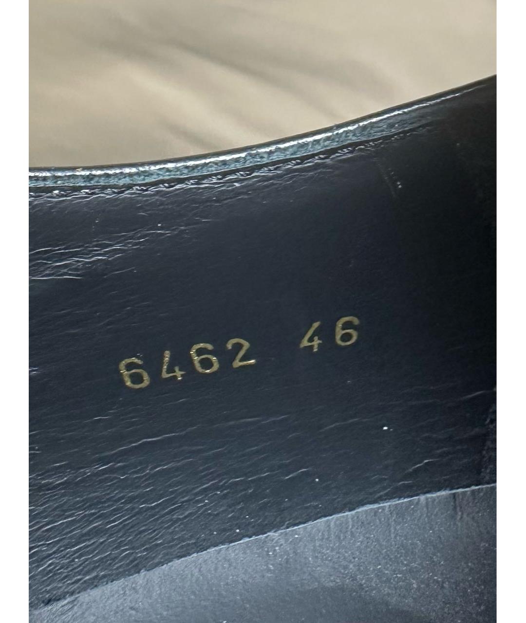 VERSACE Черные туфли из лакированной кожи, фото 6