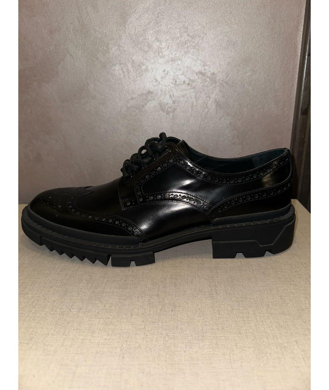 VERSACE Черные туфли из лакированной кожи, фото 7