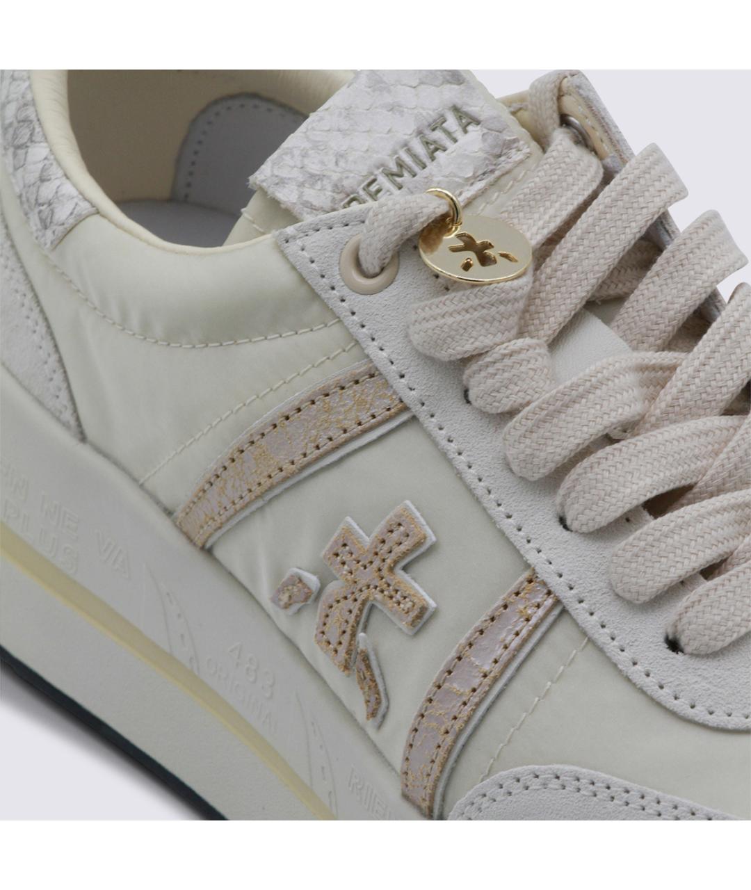 PREMIATA Белые кожаные кроссовки, фото 4