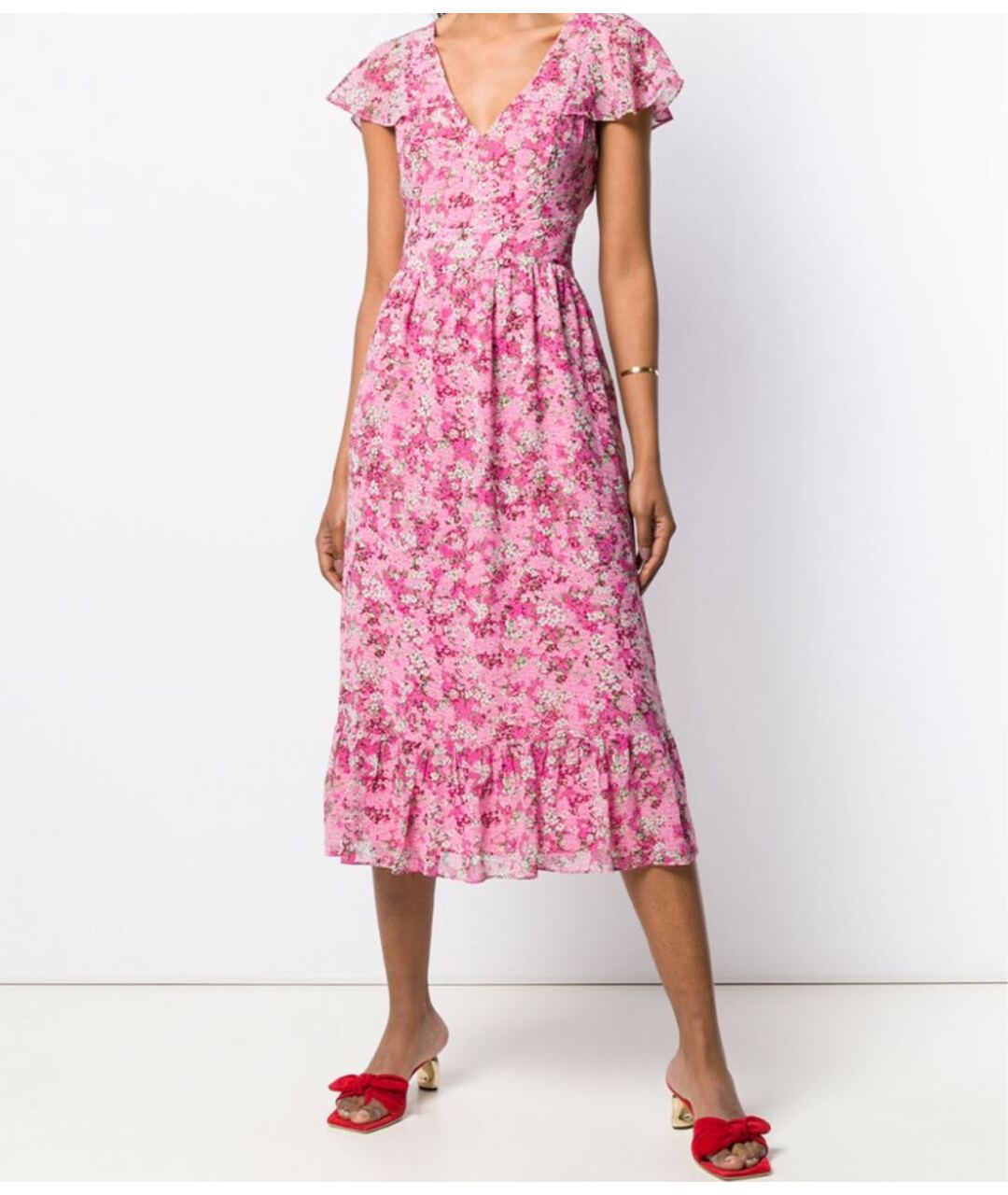 MICHAEL MICHAEL KORS Розовое полиэстеровое платье, фото 2