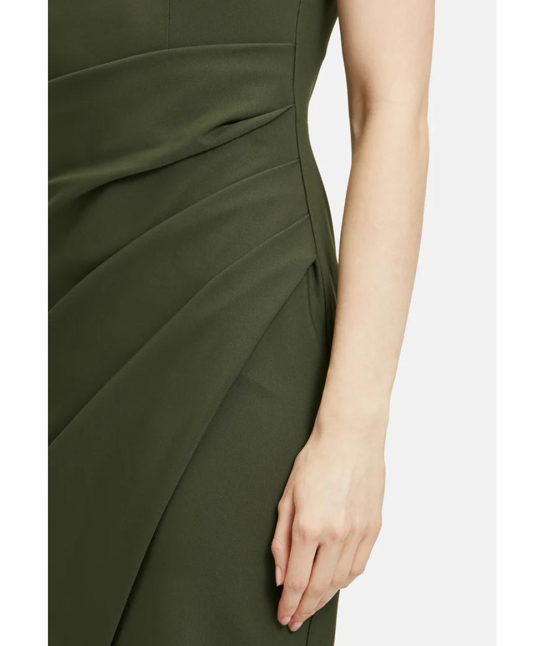 MAX MARA STUDIO Зеленые вискозное повседневное платье, фото 3