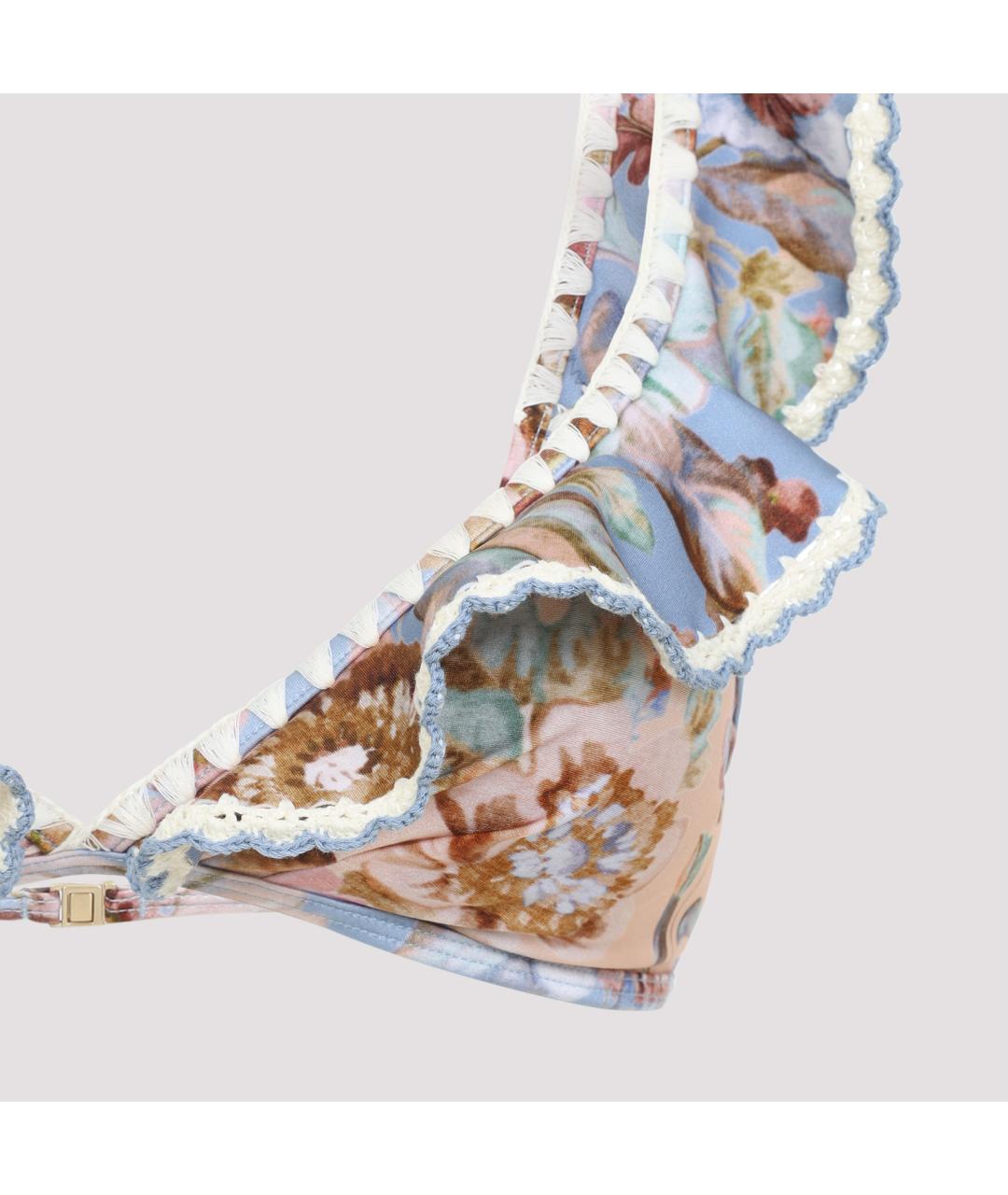 ZIMMERMANN Синий полиамидовый купальник, фото 4