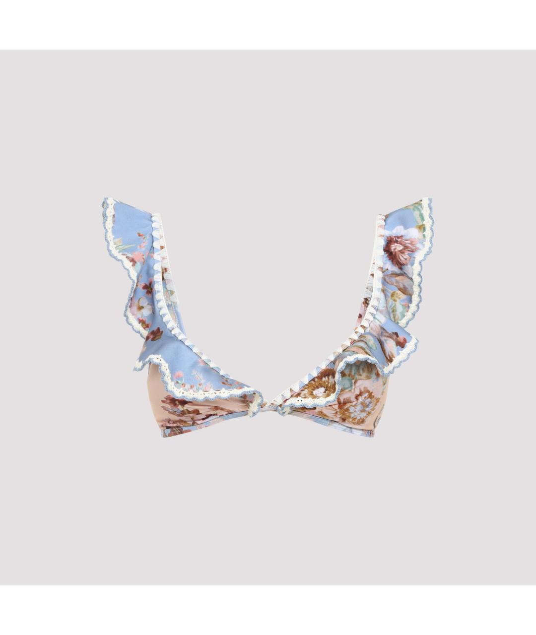 ZIMMERMANN Синий полиамидовый купальник, фото 2