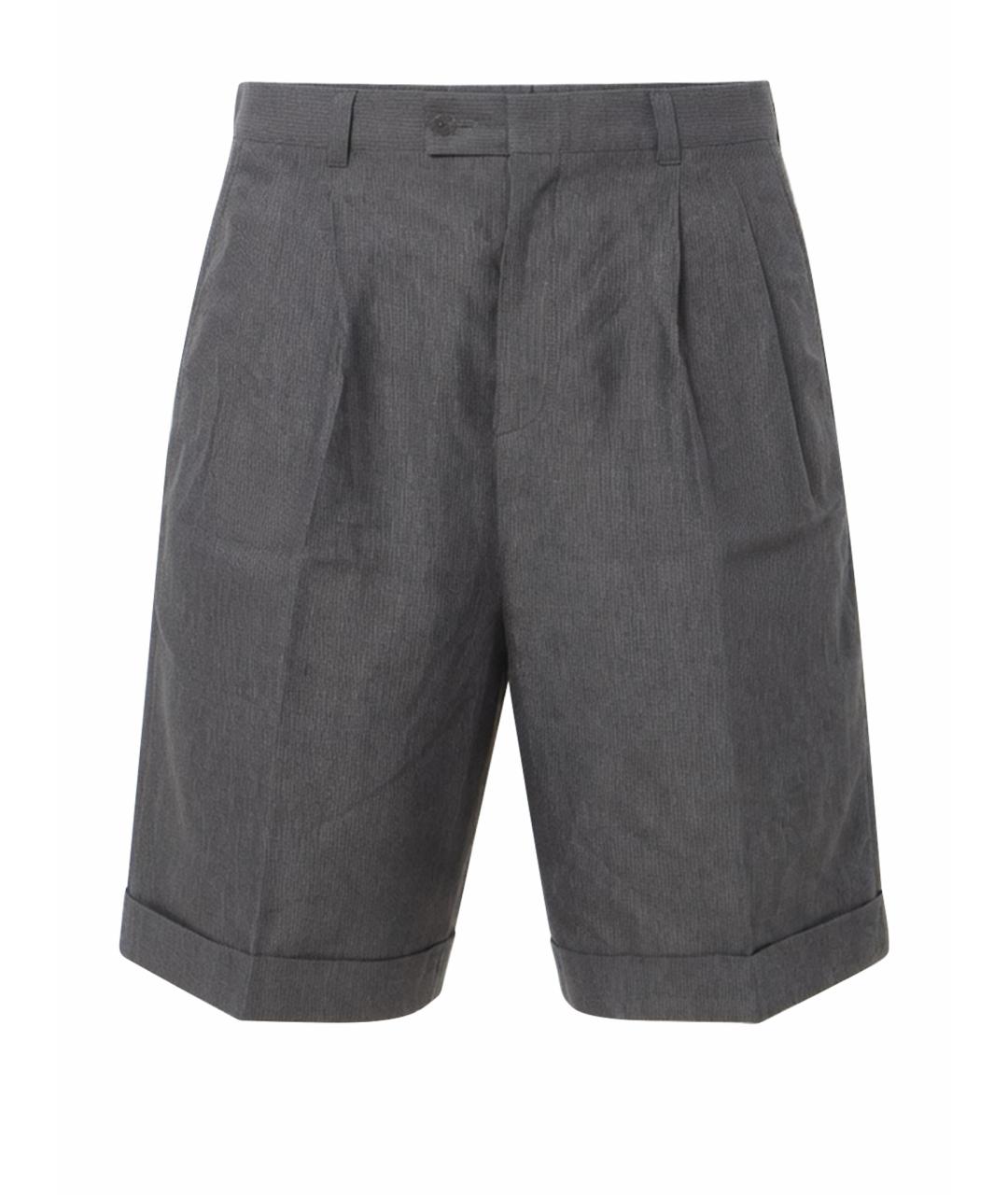 JACQUEMUS Серые льняные шорты, фото 1