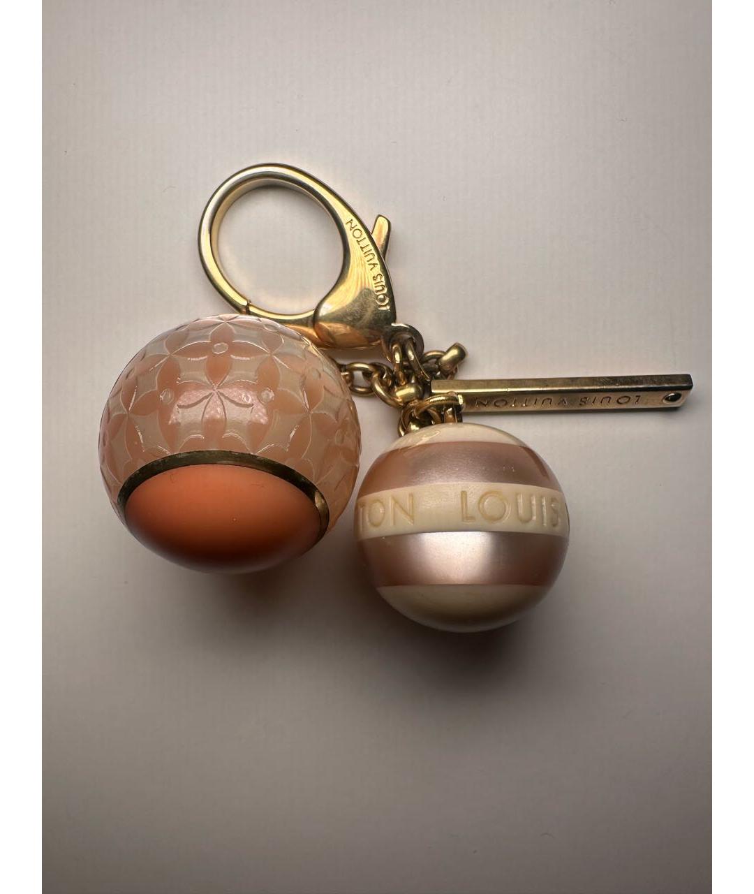 LOUIS VUITTON Бежевый брелок, фото 2