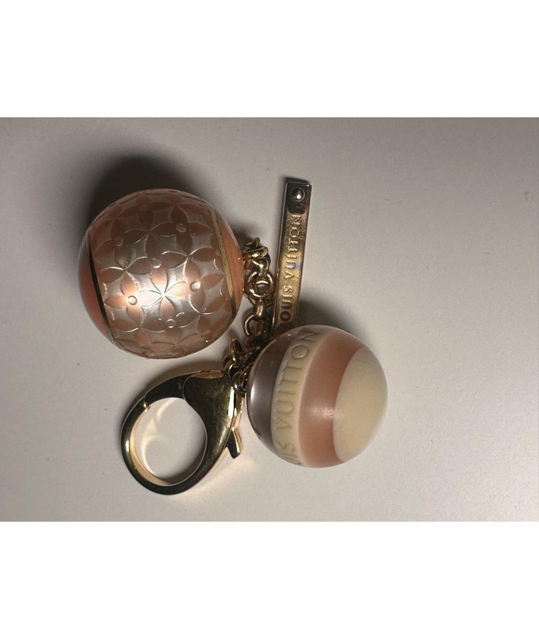 LOUIS VUITTON Бежевый брелок, фото 3