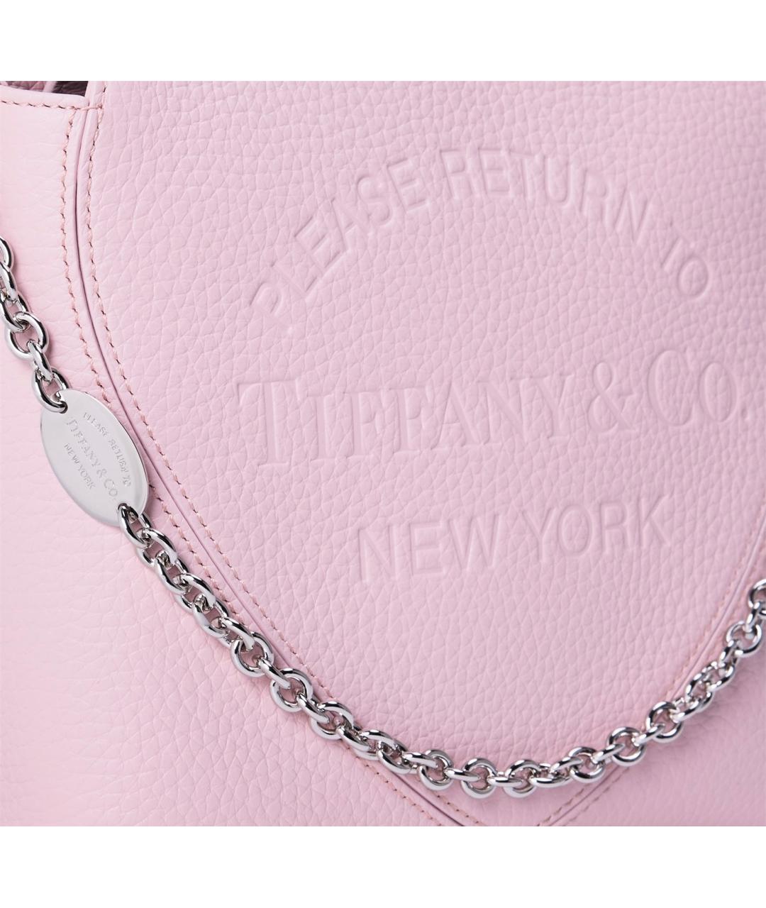 TIFFANY&CO Розовая кожаная сумка через плечо, фото 6
