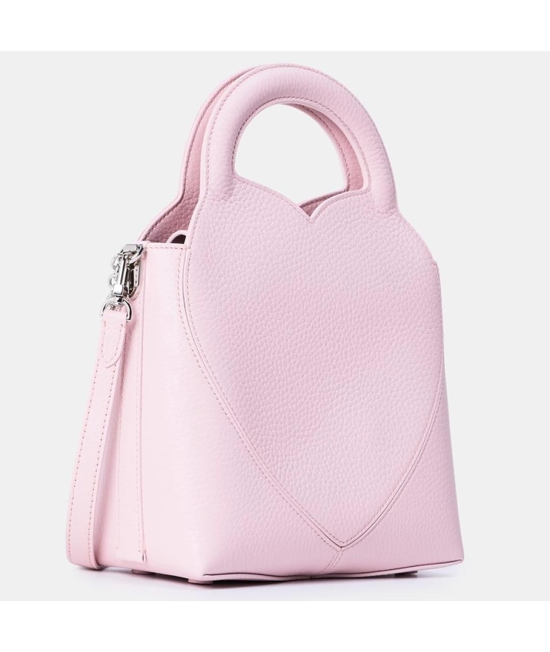 TIFFANY&CO Розовая кожаная сумка через плечо, фото 2