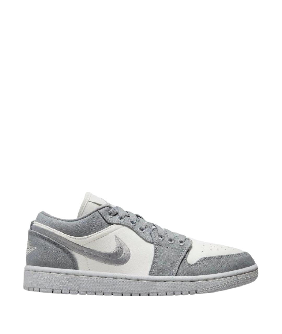 JORDAN Серые текстильные низкие кроссовки / кеды, фото 1