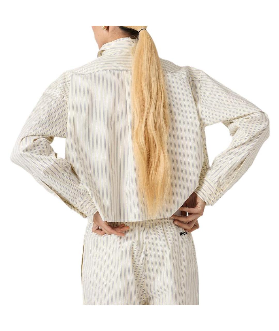 MIU MIU Бежевая рубашка, фото 3