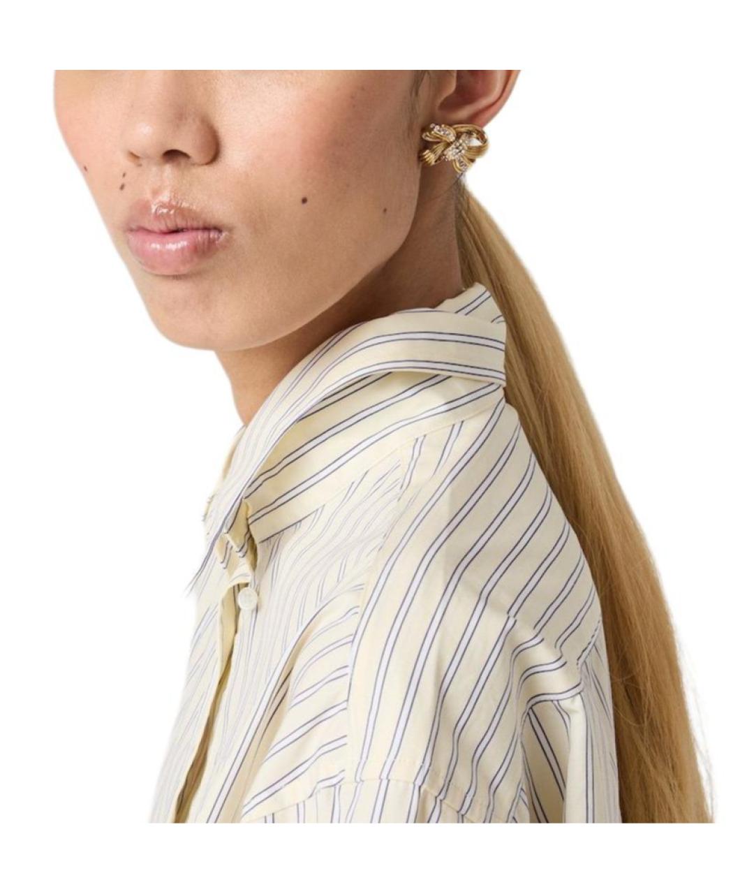 MIU MIU Бежевая рубашка, фото 5