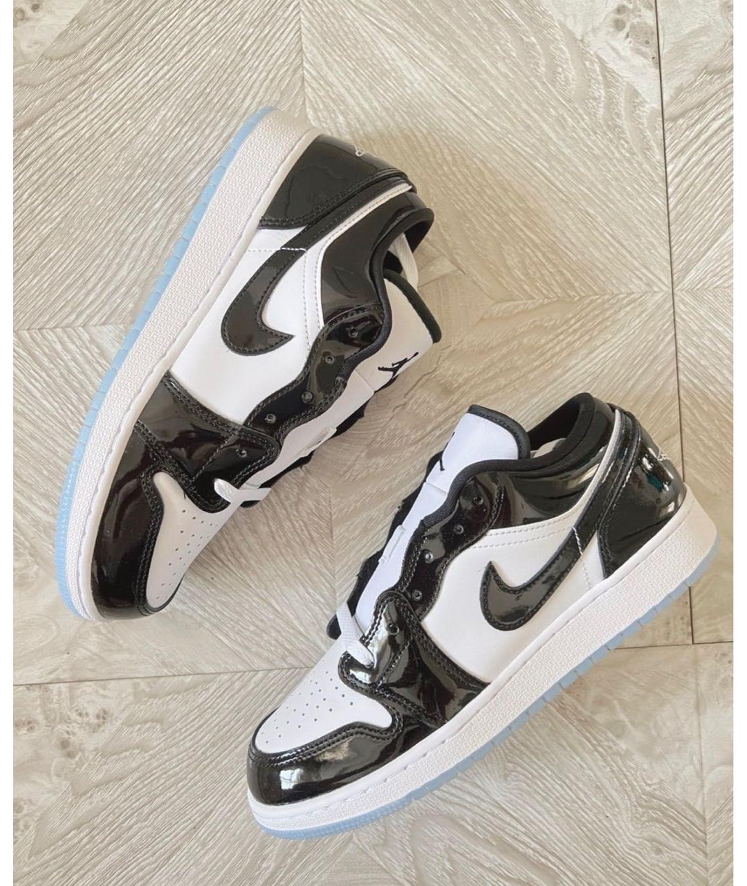 JORDAN Черные кроссовки из лакированной кожи, фото 2