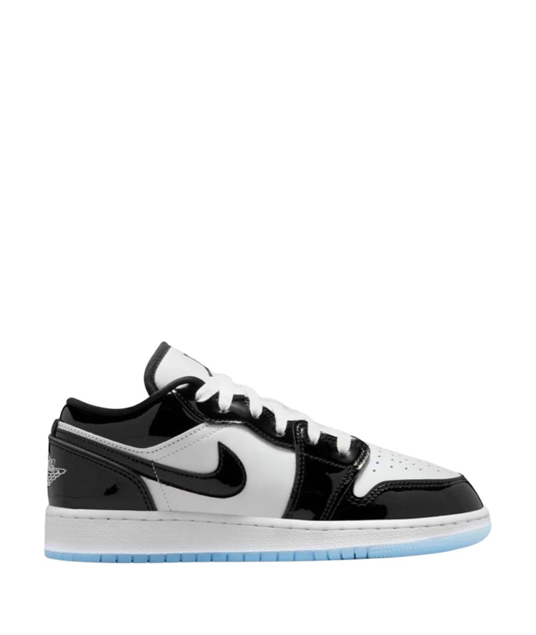 JORDAN Черные кроссовки из лакированной кожи, фото 1