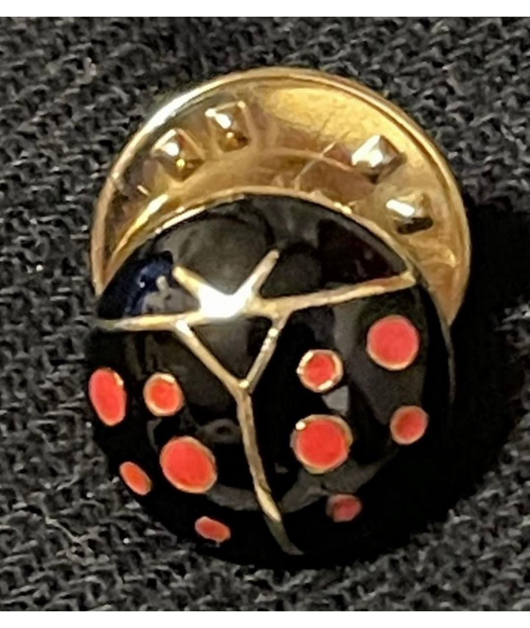 SONIA RYKIEL Черная металлическая булавка / брошь, фото 7