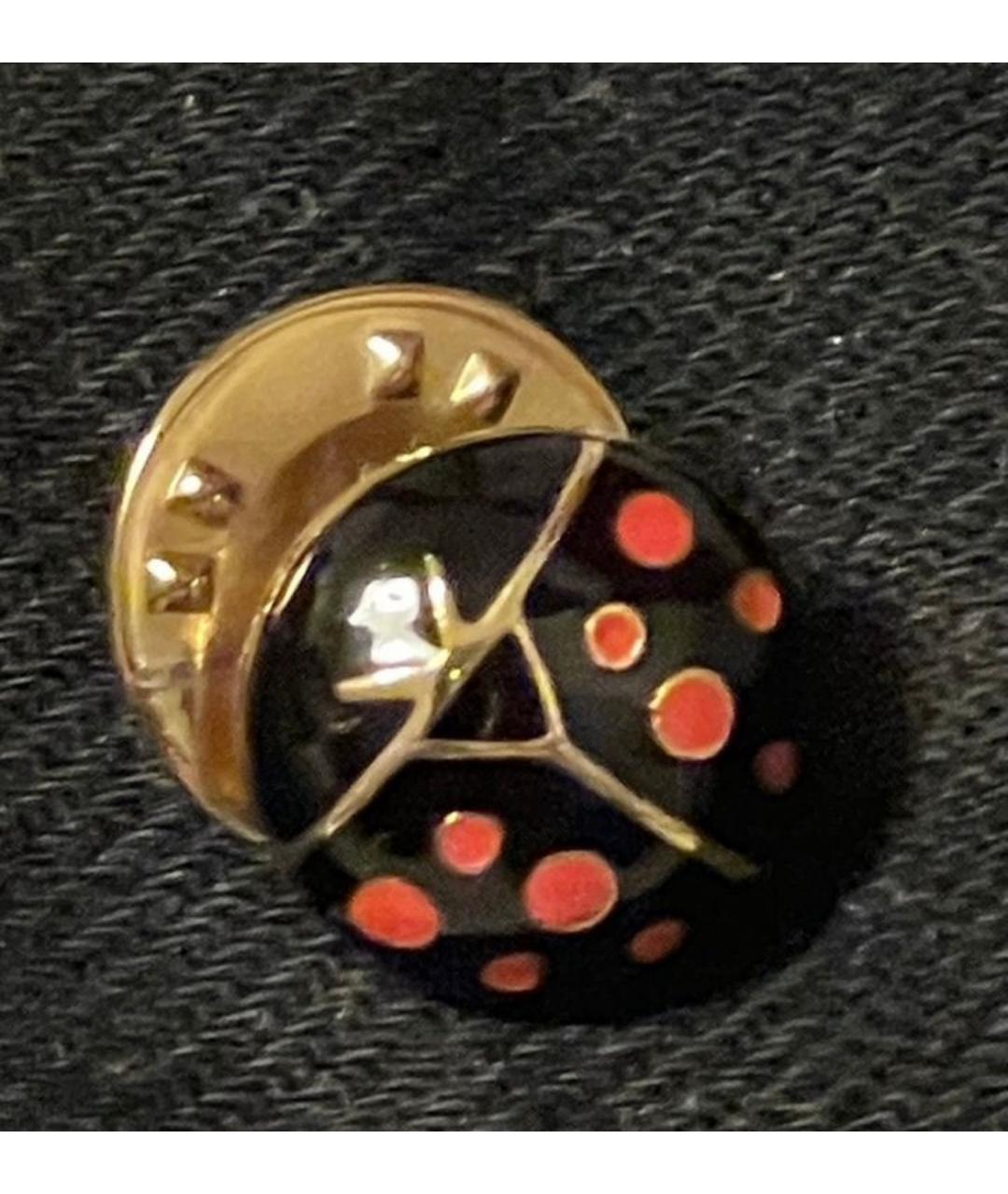 SONIA RYKIEL Черная металлическая булавка / брошь, фото 2