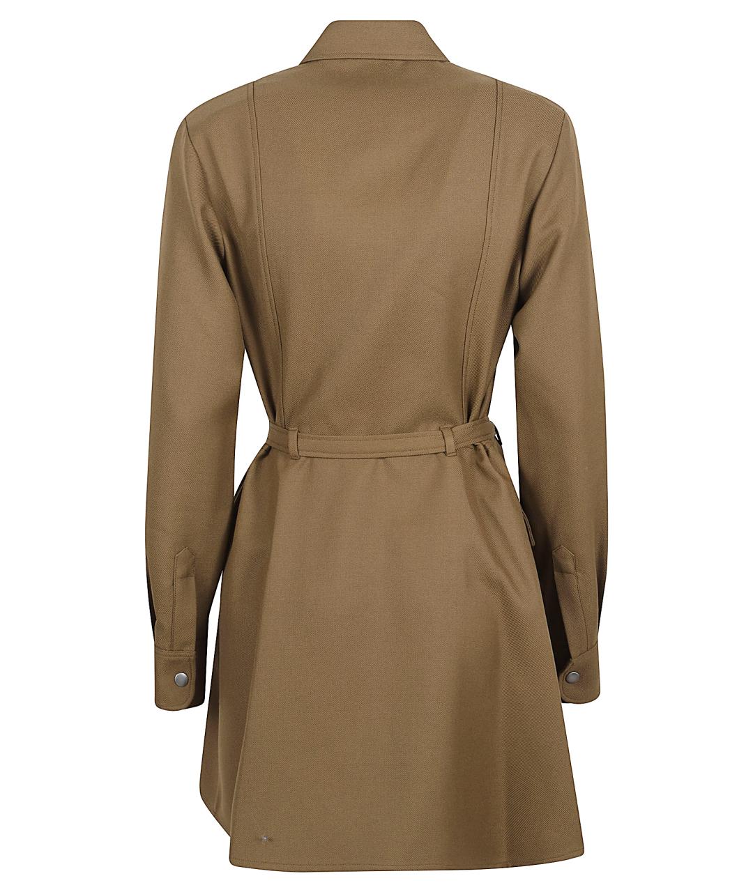 A.P.C. Хаки полиэстеровое пальто, фото 3