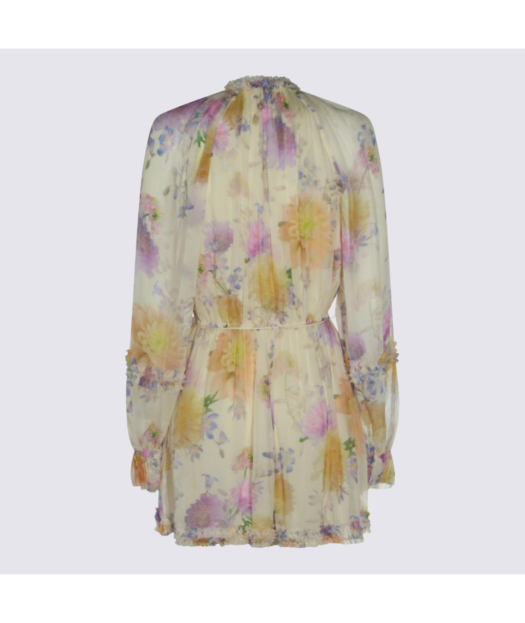 ZIMMERMANN Бежевое вискозное повседневное платье, фото 2