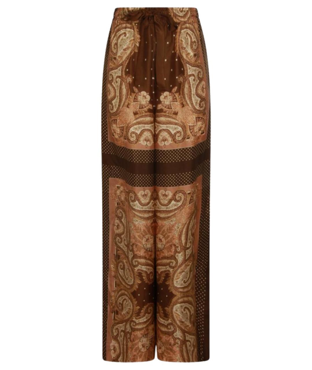 ZIMMERMANN Мульти шелковые прямые брюки, фото 1