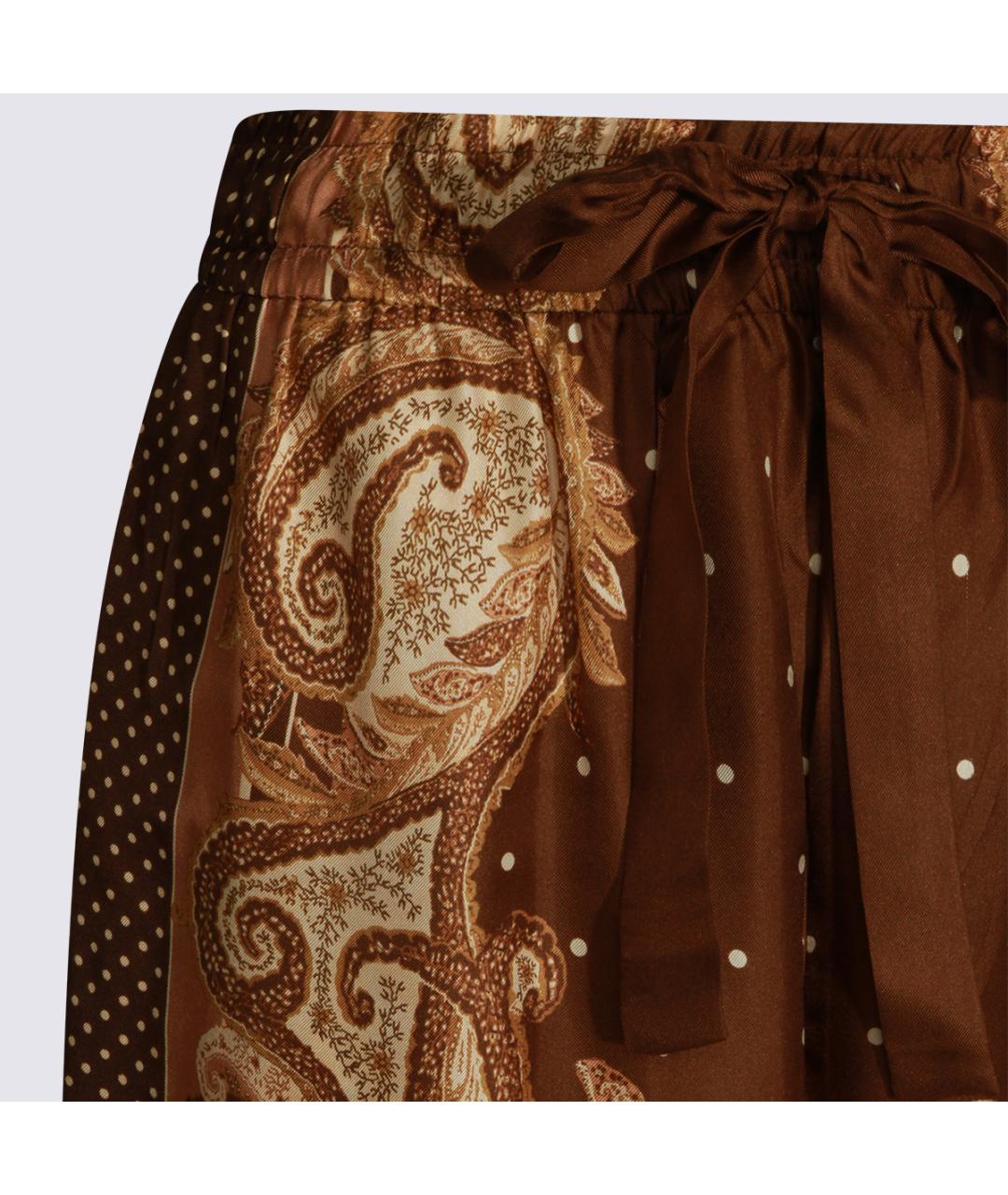 ZIMMERMANN Мульти шелковые прямые брюки, фото 3