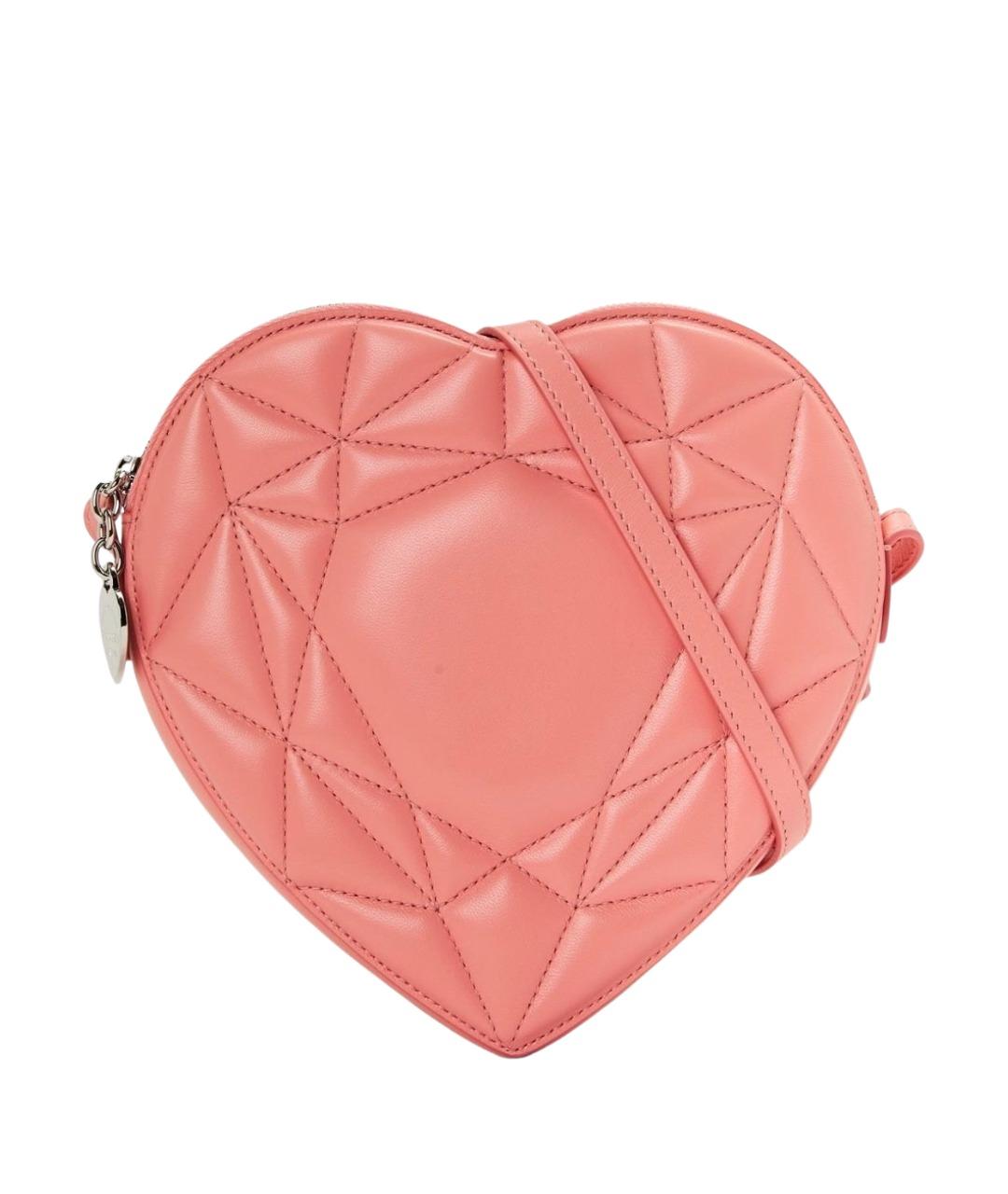 TIFFANY&CO Коралловая кожаная сумка через плечо, фото 1