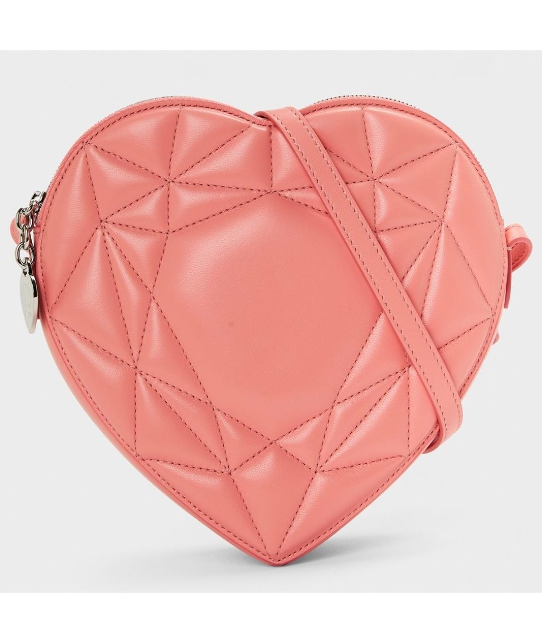 TIFFANY&CO Коралловая кожаная сумка через плечо, фото 6