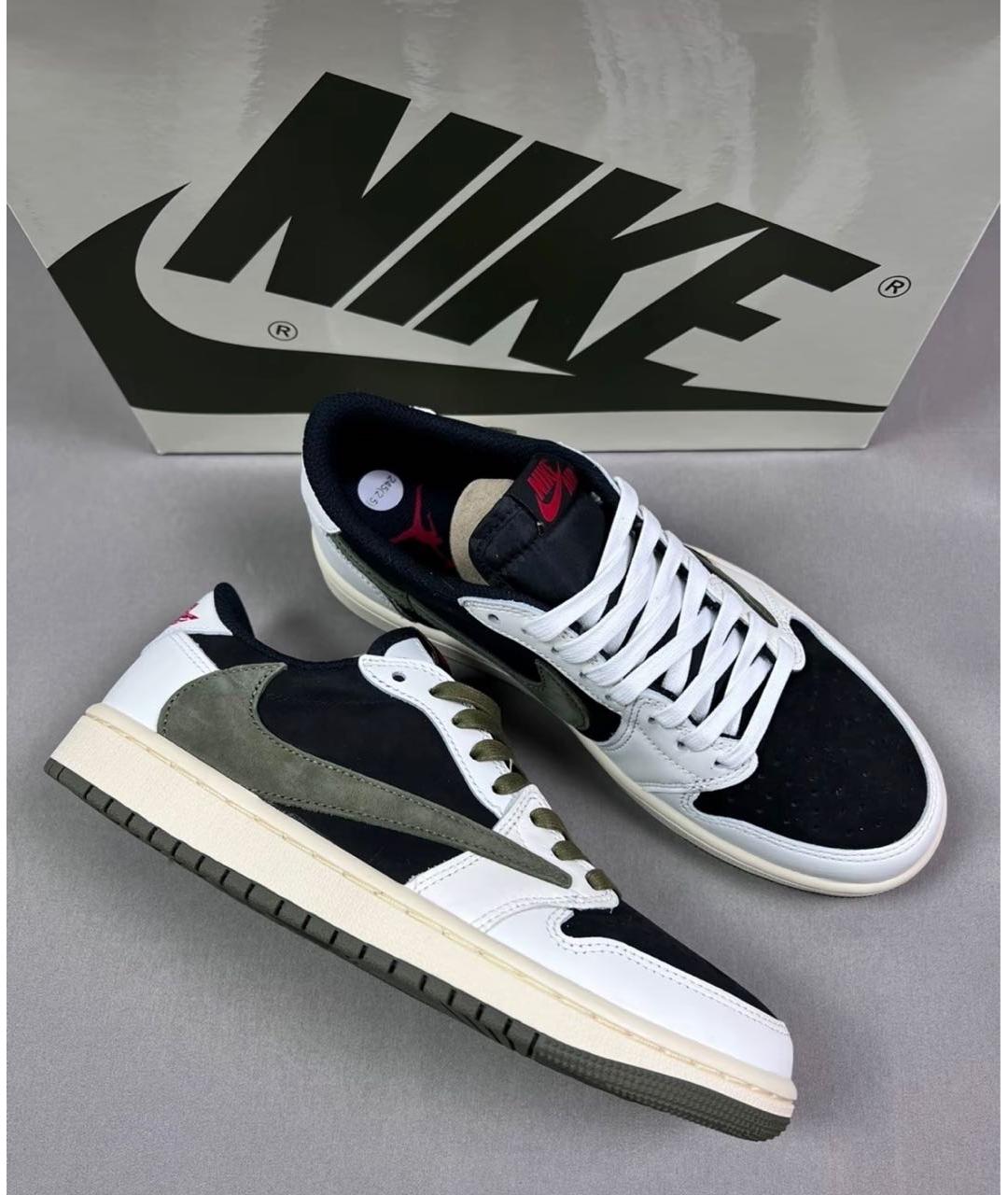 JORDAN Мульти кожаные низкие кроссовки / кеды, фото 2