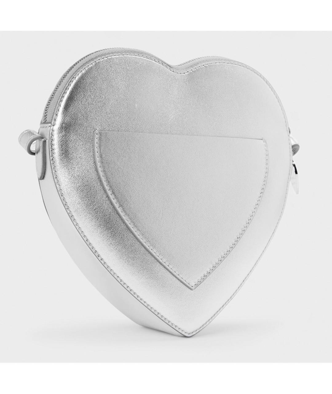 TIFFANY&CO Серебряная кожаная сумка через плечо, фото 2