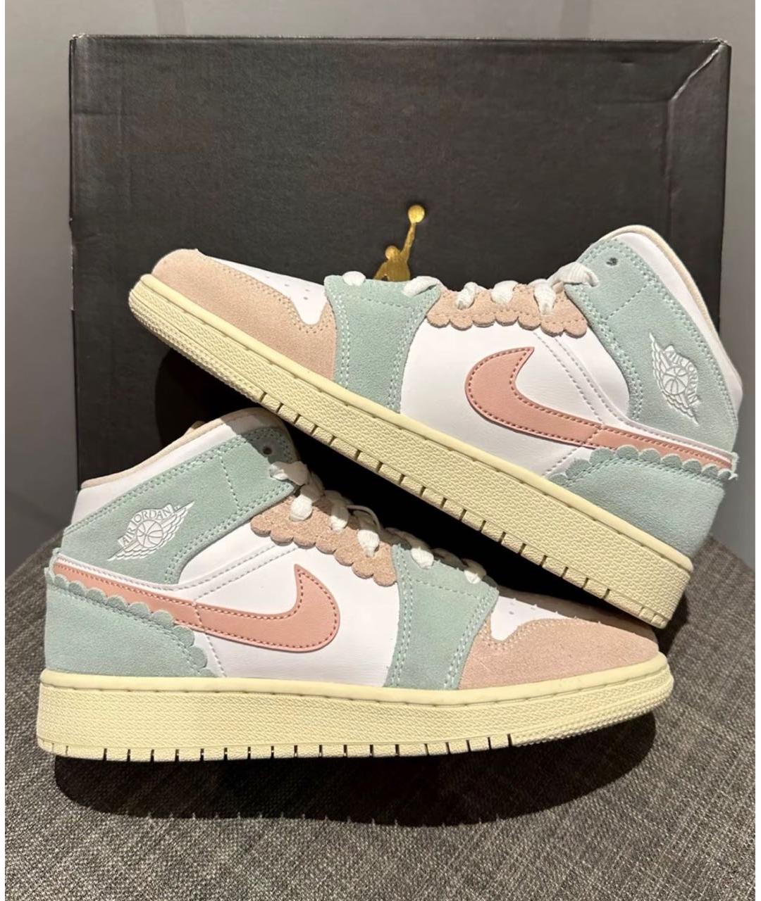 JORDAN Мульти замшевые кроссовки, фото 2