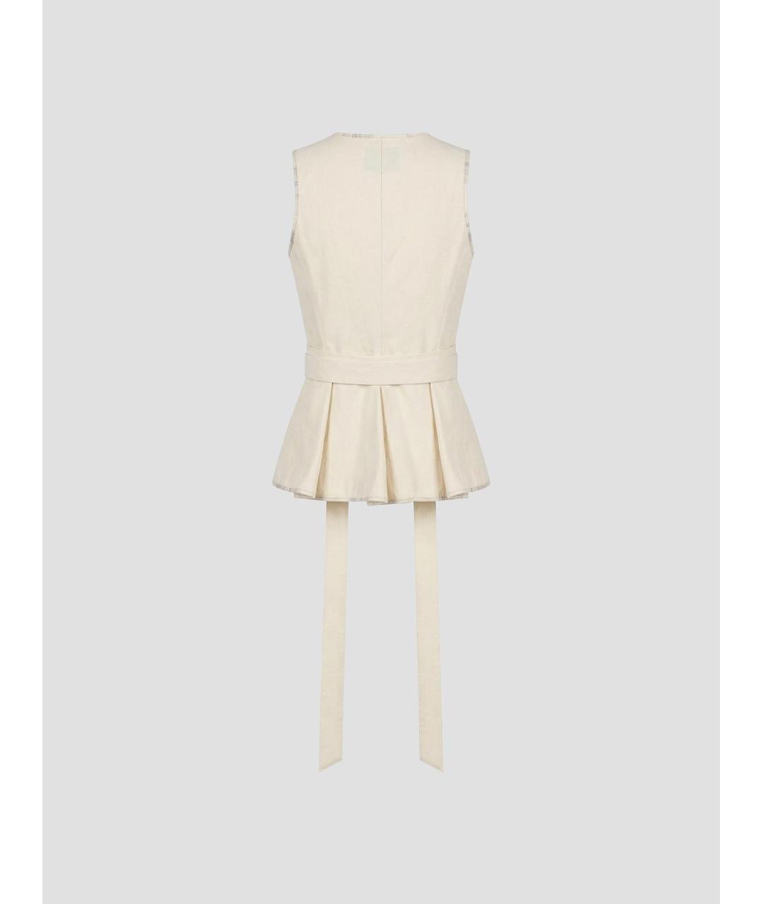 VIVIENNE WESTWOOD Бежевая хлопковая блузы, фото 2